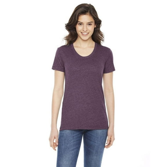 BB301W American Apparel Ladies' Short-Sleeve Crewneck Heather Plum XL