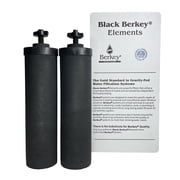 Berkey Authentic Black Berkey Purification Elements - Berkey Water Purifier Replacement Filters Pack of 2