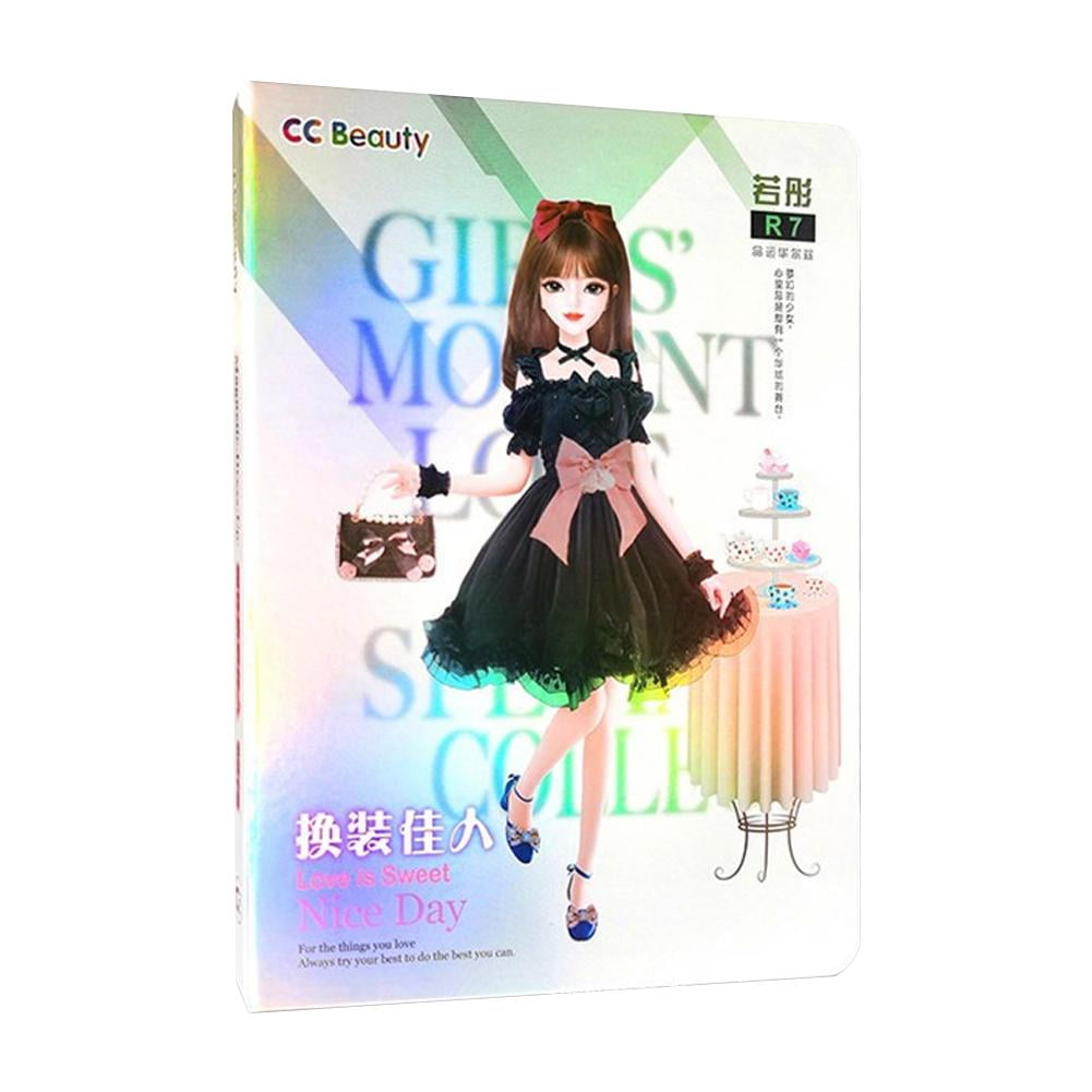 KOURM Magnetic Dress Up Baby Paper Dolls, Magnetic Princess Dress Up Paper Doll Pretend Play Toys Set, Magnet People Clothes Puzzles Game For 3+ Year Old Girls Toddler (A