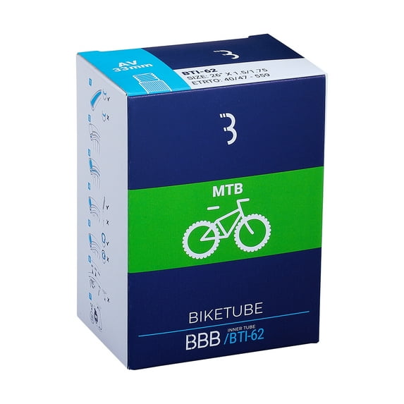 BBB Bicycle Inner Tube BTI, Black, 2.977.336.203