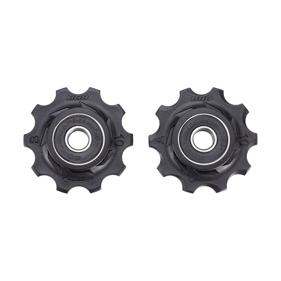 BBB Cycling 2x 10-T Derailleur Jockey Wheels I Rear Wheel Pulleys For 7- 8- 9- and 10-Speed Shi