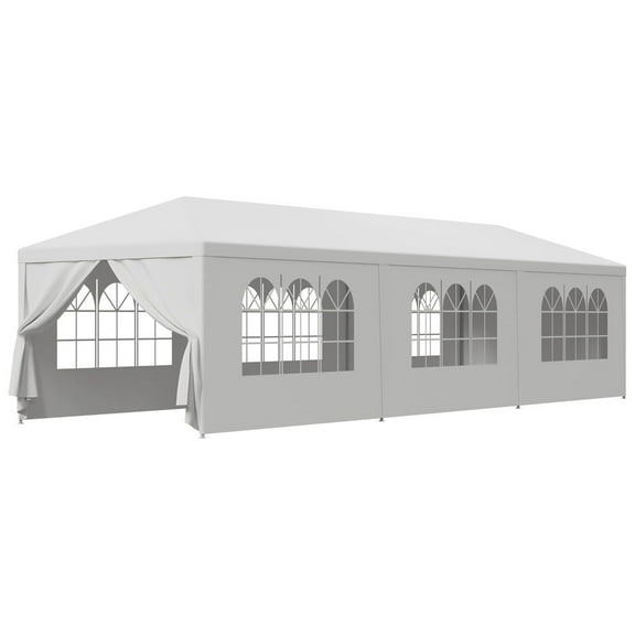 BBBuy 10'x30' Outdoor Party Wedding Tent Canopy Waterproof Camping Gazebo BBQ Shelter Pavilion Heavy Duty, 8 Removable Sidewalls (10x30)