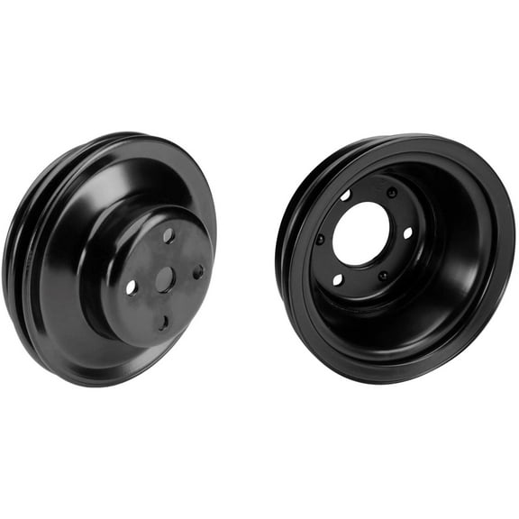 BBC Black Pulley Set, 2-Groove Upper/3-Groove Lower, Long Pump