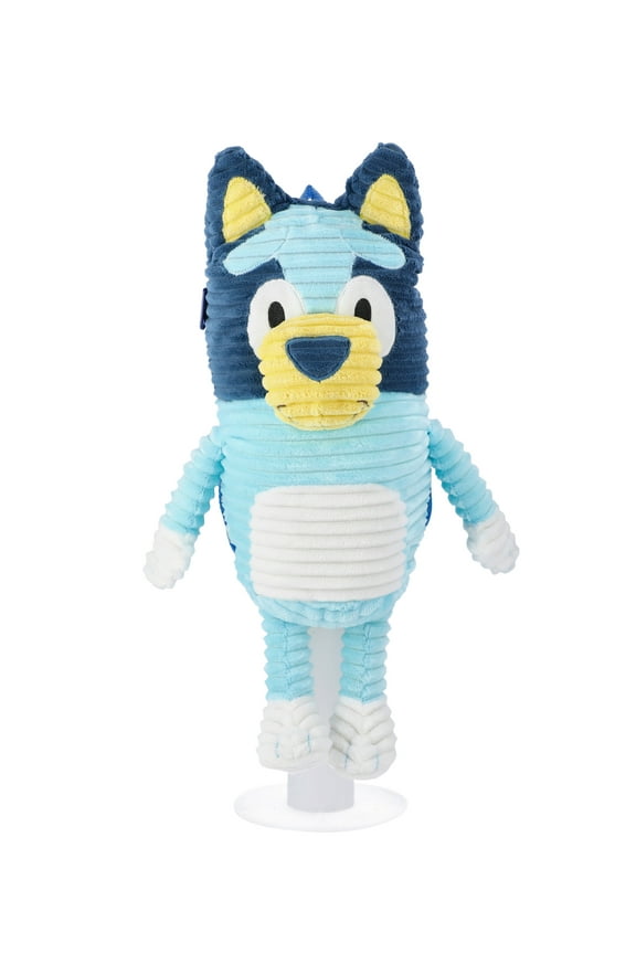 Bluey Kids Corduroy Plush Backpack, Blue