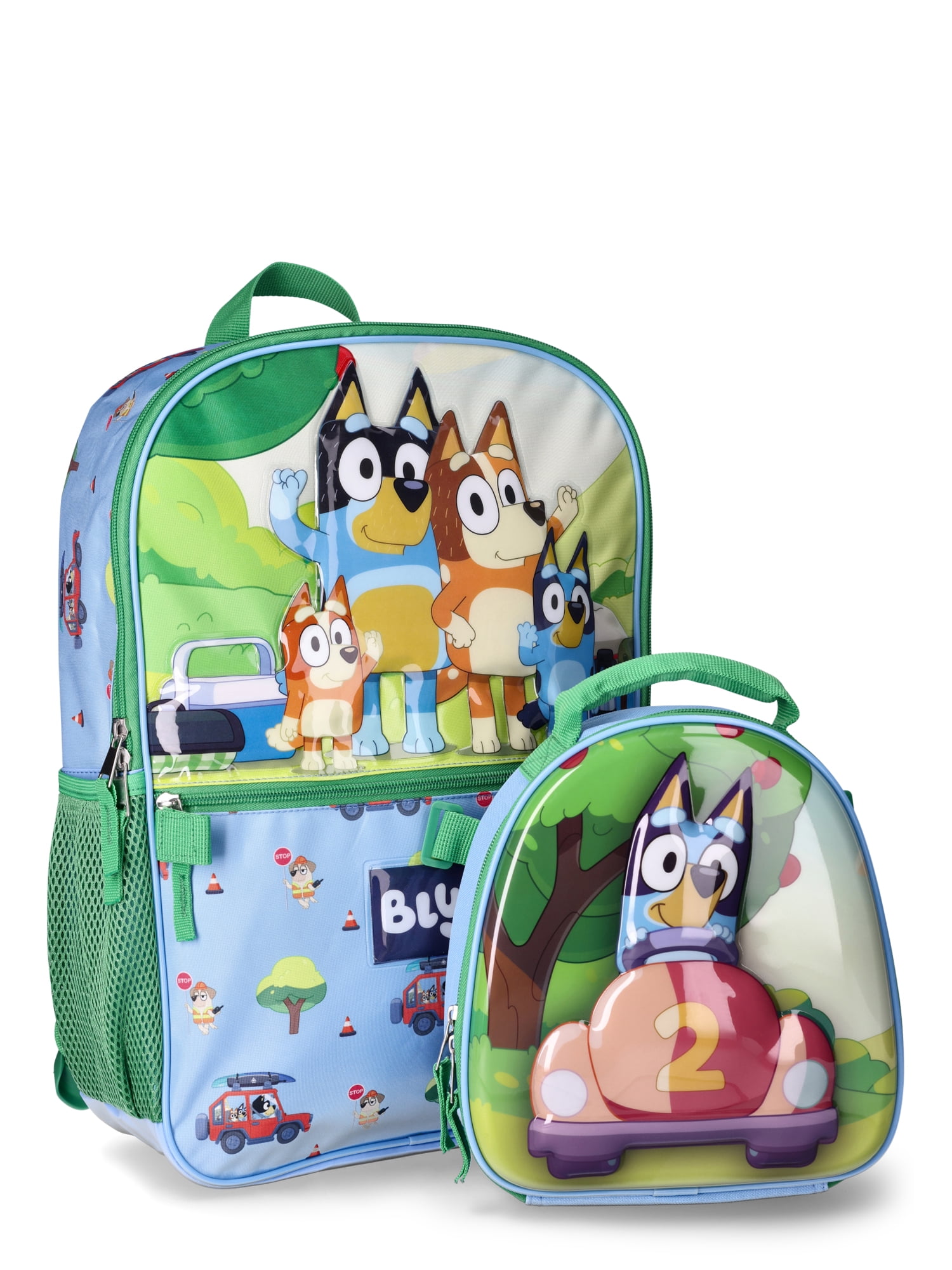BBC Bluey Family Trip Children's Laptop Backpack with Lunch Bag, 2-Piece  Set 