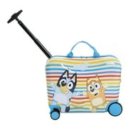 BBC Bluey Kids Ride On Luggage - Blue