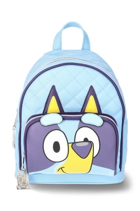 Bluey Women's Quilted Mini Backpack, Light Blue