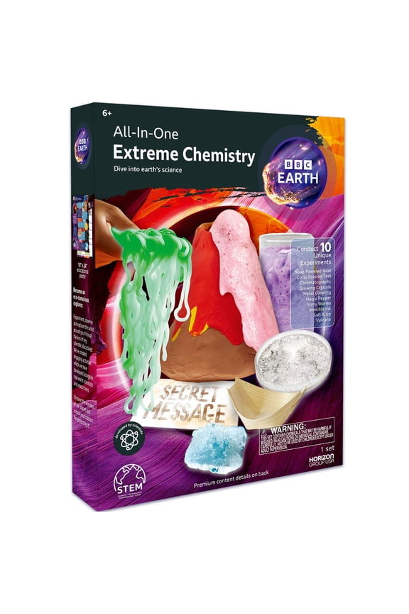 All-in-One Extreme Chemistry Set, Kids Science Experiment Kit for Boys and Girls, Ages 6+
