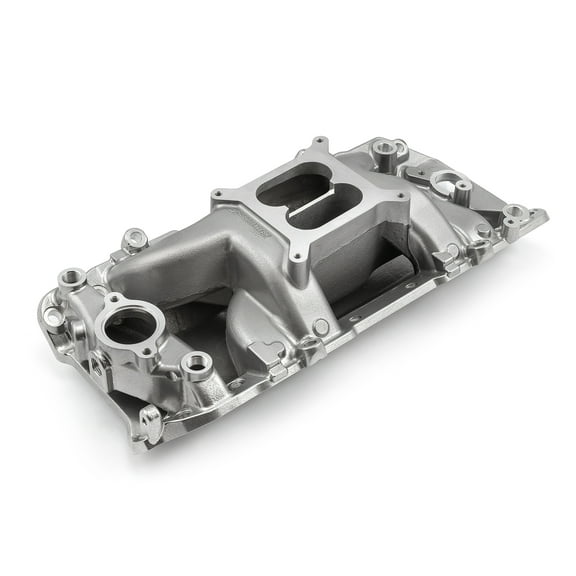 Speedmaster 1-147-020 Compatible with Chevy BBC 454 Oval Port MidRise Air Aluminum Intake Manifold [Polished]