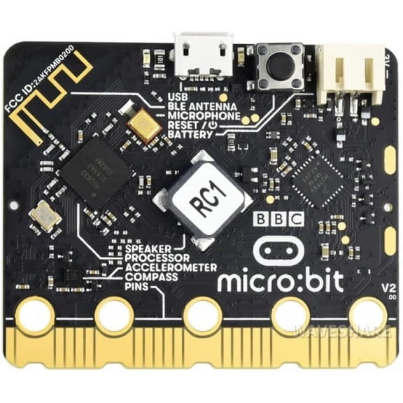 BBC Micro:bit V2 Development Board with Built-in Speaker Microphone Touch Sensor for IoT DIY Electronics Projects and STEM Education SKU-18644