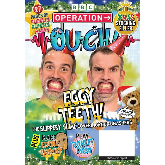 BBC - Operation Ouch: 27 Puzzles, Quizzes Makes, Education, Dental Hygiene Tips, Brushing Teeth, Molar Maze, Enamel, Braces, Body Science, Muscles, Bile, Edible Ear Wax Christmas Stocking Stuffer!