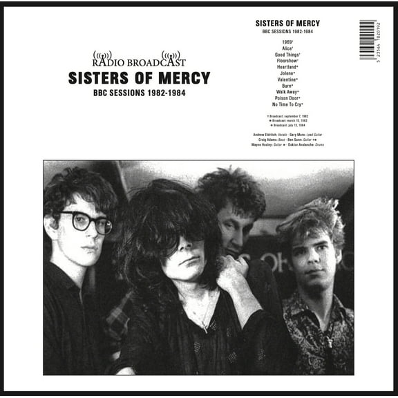 Sisters of Mercy BBC Sessions 1982-1984 (Vinyl Record) 12" Album