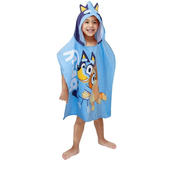 BBC Studios Bluey Hooded Towel Poncho - 100% Cotton