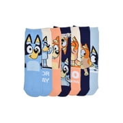 CARE BEARS BBC Studios Bluey Womens 7-Pack Box Set Low Cut Cozy Socks, Shoe Size 4-10