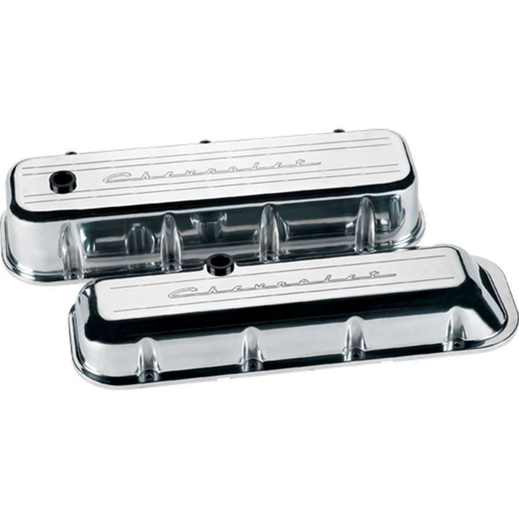 Billet Specialties BBC Valve Cover Chevy Logo Tall Billet Specialties BBC Valve Cover Chevy Logo Tall
