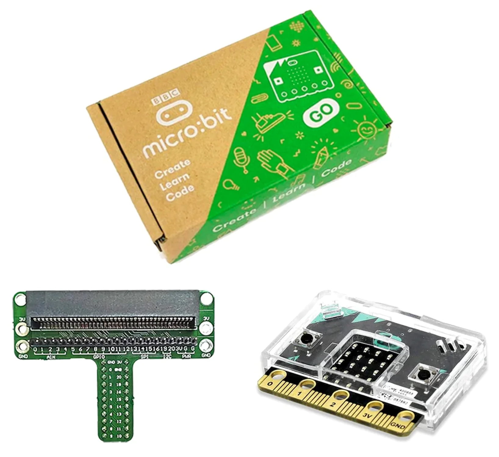 BBC microbit v2 Kit with Microbit Breadboard Adapter and Microbit v2