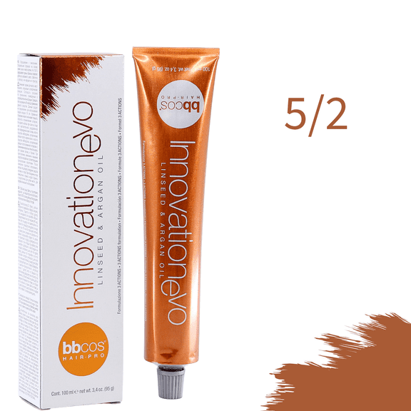 BBCos InnovationEvo Hair Color 100 mL 5/2-Violet Light Brown/Castano Chiaro Viola