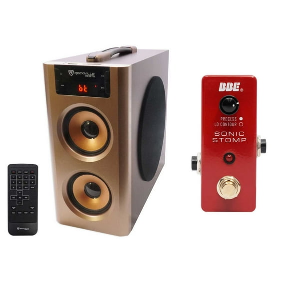 BBE MS-92 Mini Sonic Stomp Sonic Maximizer Stomp Pedal + Free Bluetooth Speaker