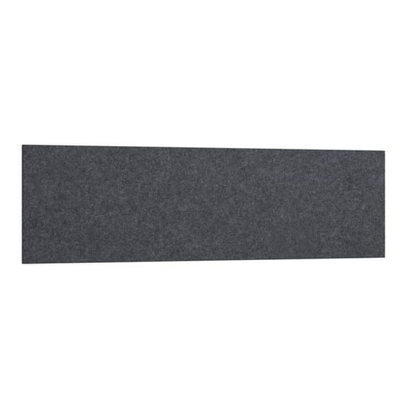BBF 57"W Contemporary Fabric Acoustic Tackboard in Cool Charcoal