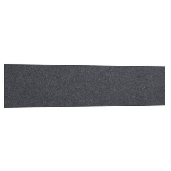BBF 69"W Contemporary Fabric Acoustic Tackboard in Cool Charcoal