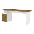 thumbnail image 1 of BBF Jamestown - Table - rectangular - fresh walnut - white, fresh walnut base, 1 of 9