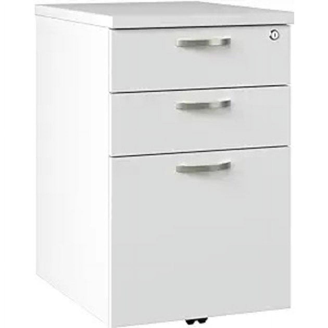 BBF Office in an Hour 3-Drawer Engineered Wood Mobile File Cabinet in ...