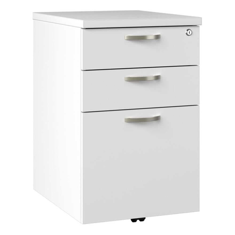 BBF Office in an Hour 3-Drawer Engineered Wood Mobile File Cabinet in ...