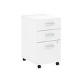 thumbnail image 1 of Bush Business Furniture FTR006WHSU 3 Drawer Mobile File Cabinet Folding Training Tables, White, 1 of 5