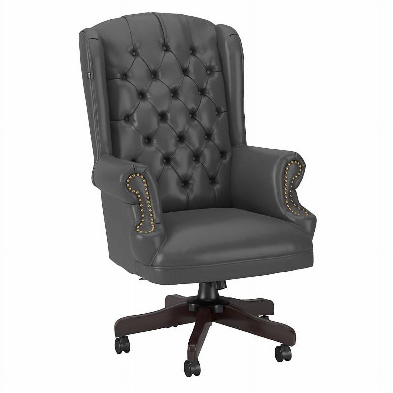 BBF Yorkshire Executive Chair with Adjustable Height Swivel 275 lb. Capacity Dark Gray