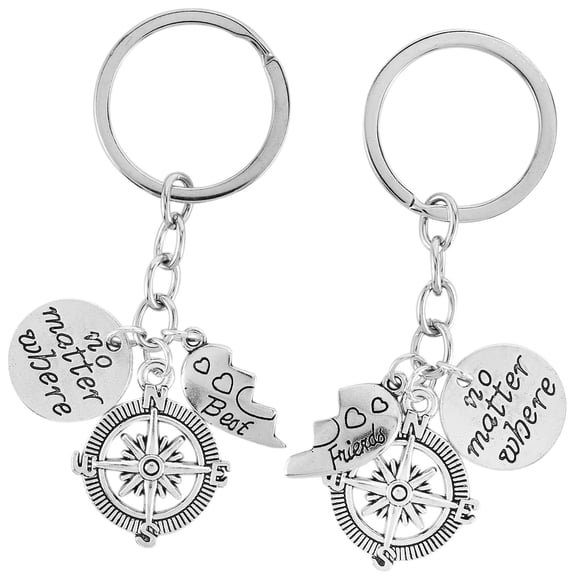 BBF keychains Friendship Love Gift Keyrings for Women (2pcs)