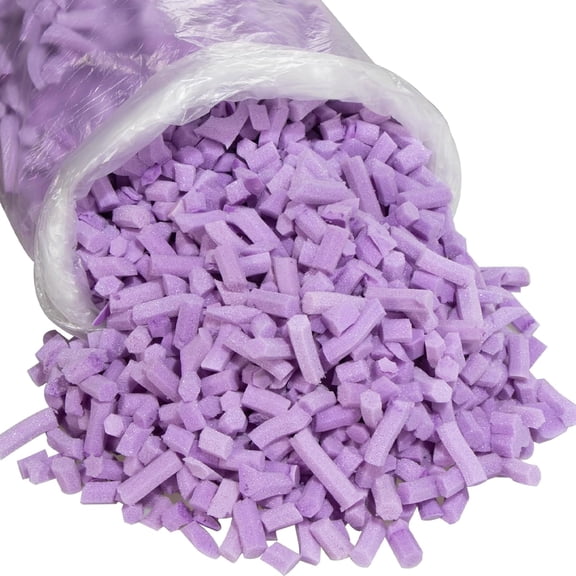 BBGDIPG 10 Pounds Bean Bag Filling, Purple Shredded Memory Foam Filling, Premium Beanbag Filler Suitable for Various Pillows/Punching Bag/Couch Cushions/Pouf/Dog Bed