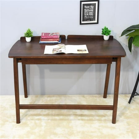 BBH Homes 114 x 60 x 76 cm Handmade 100 Percent Mango Wood Knock Down Rectangular Shaped Indoor Study Table, Light Walnut