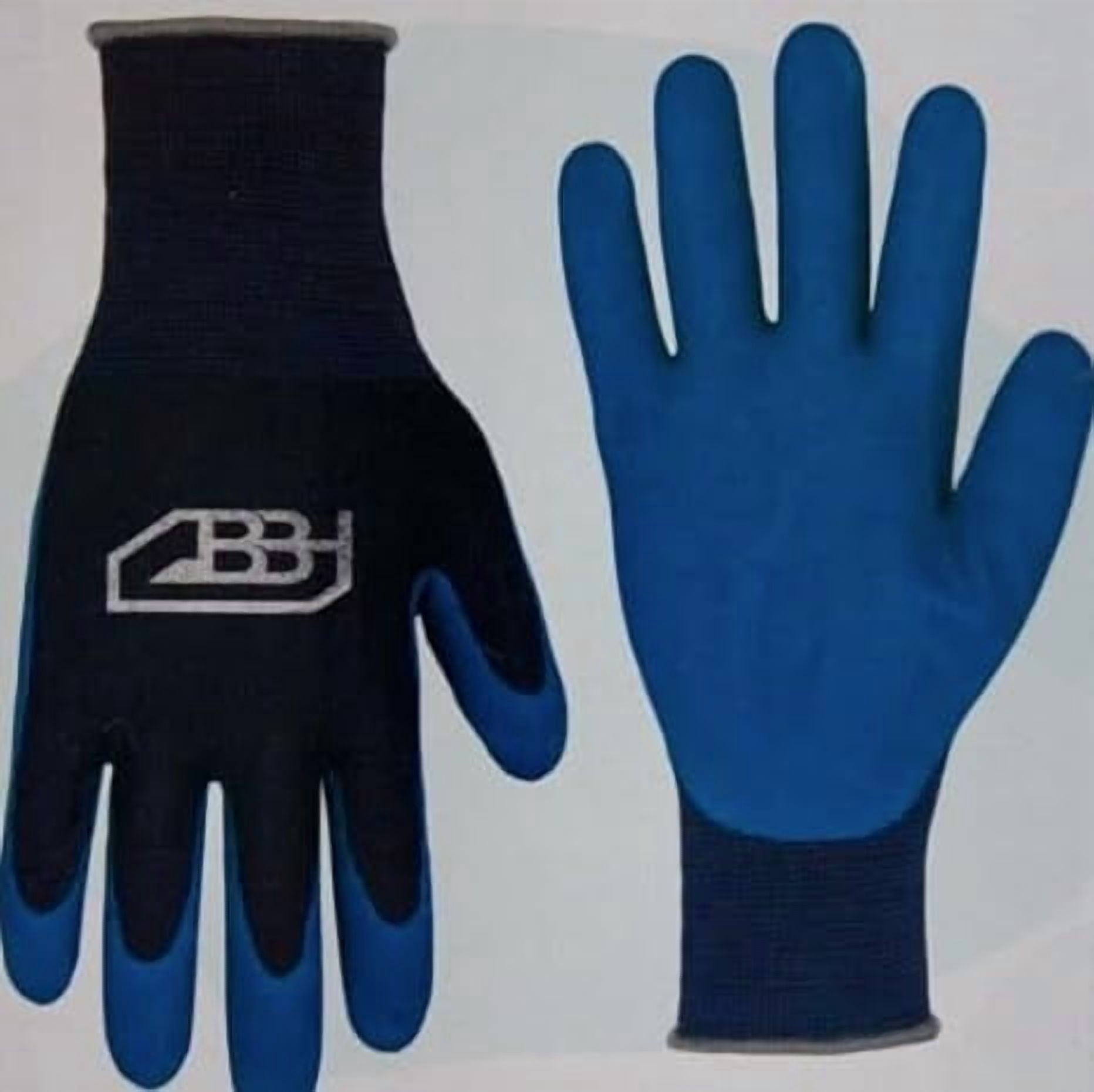 Men's Work Gloves With Double Sandy Nitrile Grip - ANSI Level 4 For Mechanics, Construction, Warehouse Jobs