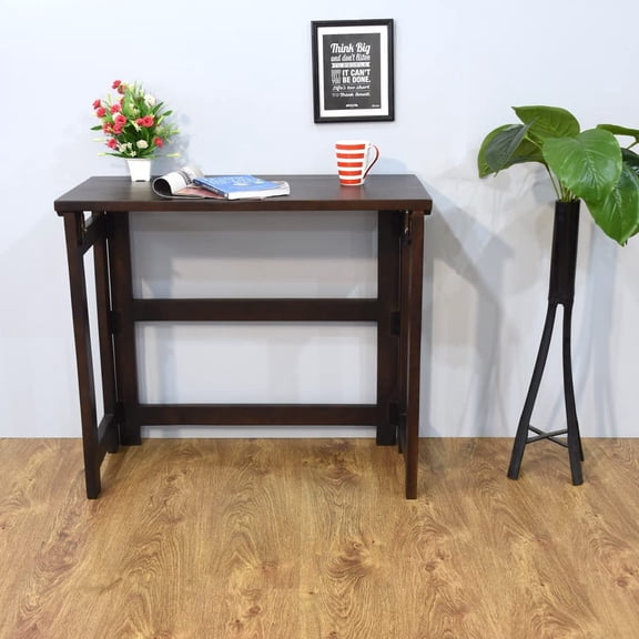 BBHHOMES Handmade Dark Walnut Rectangular Shaped Mango Wood Study Table 35x17x30 in AMBBRSTB0002