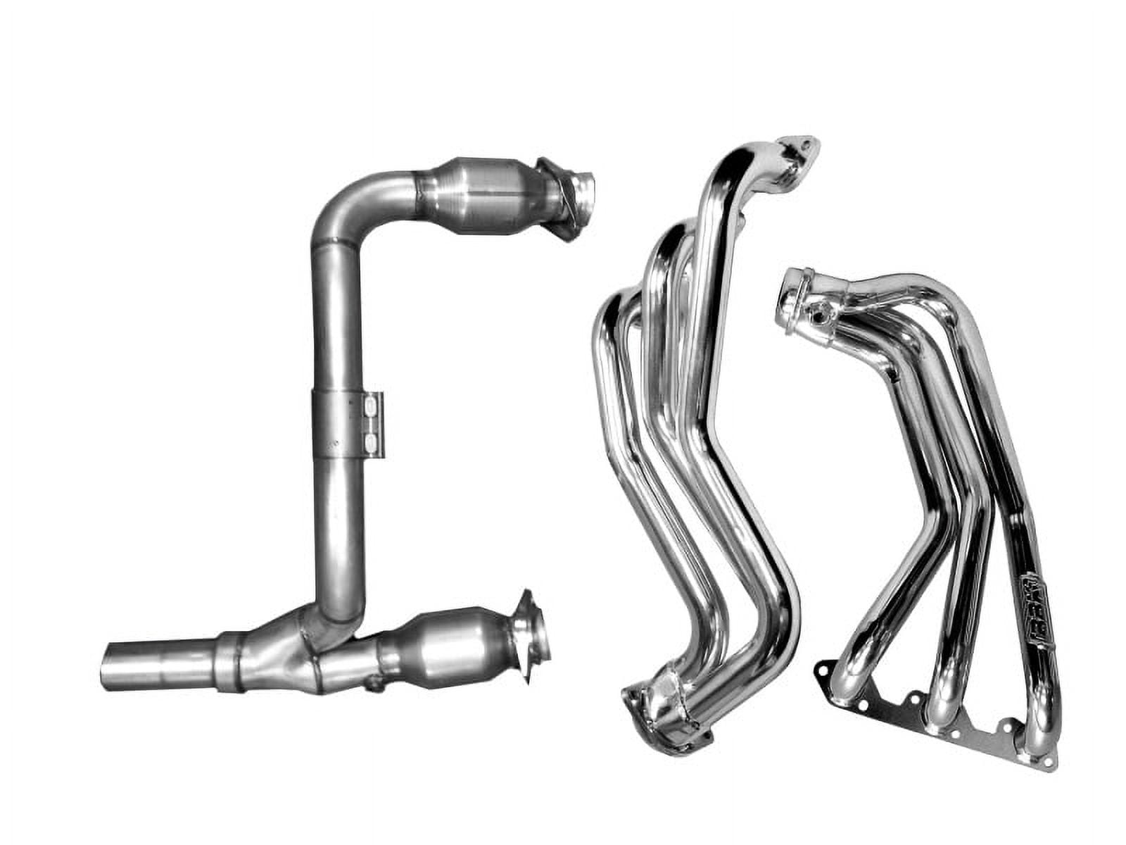 Walamrt Header BBK 07-11 Jeep 3.8 V6 Long Tube Exhaust Headers And Y Pipe And ...