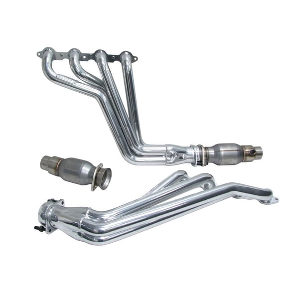 BBK 10-15 Camaro LS3 L99 Long Tube Exhaust Headers With Converters - 1-3/4 Silver Ceramic Fits select: 2010-2015 CHEVROLET CAMARO
