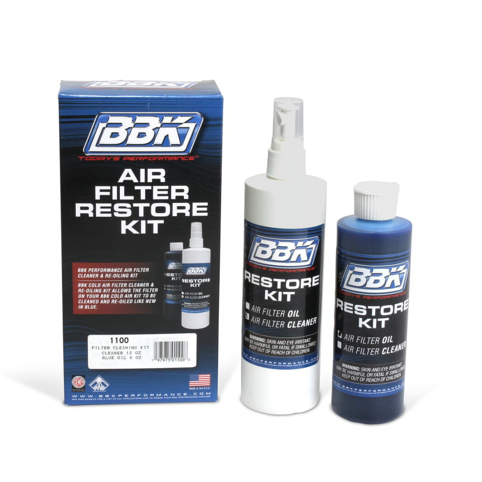 BBK BBK Cold Air Filter Restore Cleaner And ReOil Kit