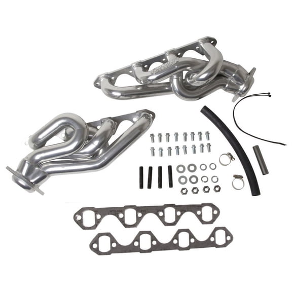 BBK PERFORMANCE 15120 86-93 FORD MUSTANG 5.0L 1-5/8IN SHORTY EQUAL-LENGTH HEADERS (SILVER CERAMIC COAT Fits select: 1985 FORD MUSTANG LX/GT, 1979 FORD MUSTANG II 2+2