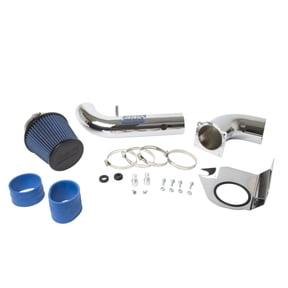 BBK PERFORMANCE 1717 94-98 FORD MUSTANG 3.8L V-6 COLD AIR INDUCTION INTAKE SYSTEM-FENDERWELL (CHROME)