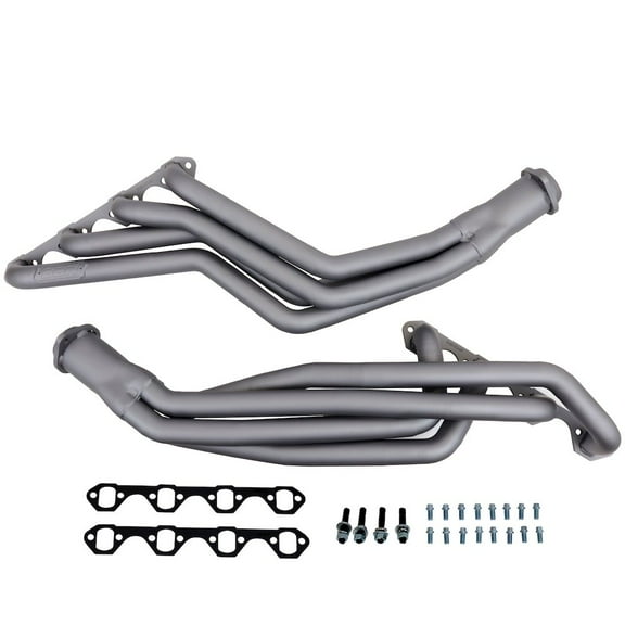 BBK PERFORMANCE 1516 79-93 MUSTANG 5.0L 1-5/8IN FULL-LENGTH HEADERS(CHROME) USE W/SHORT MID PIPE,NOT