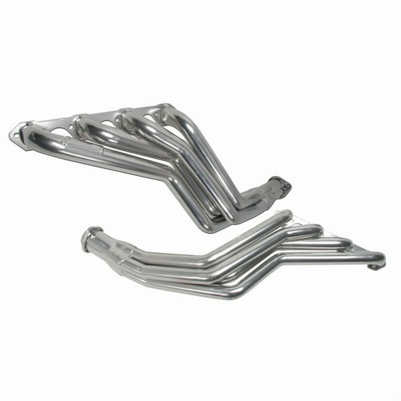 BBK Performance 15940 1-3/4 Long Tube Headers Polished Silver Ceramic Coated Fits select: 1979,1982-1993 FORD MUSTANG
