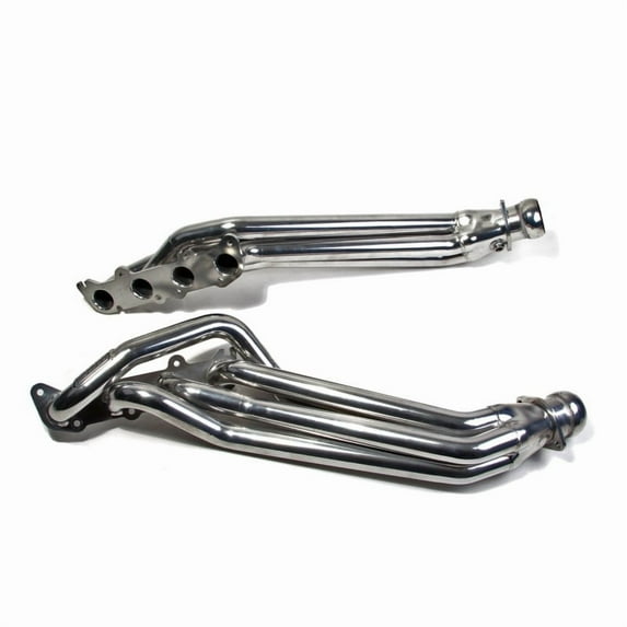 BBK Performance 18560 1-7/8 Long Tube Headers Polished Silver Ceramic Coated Fits select: 2011-2022 FORD MUSTANG