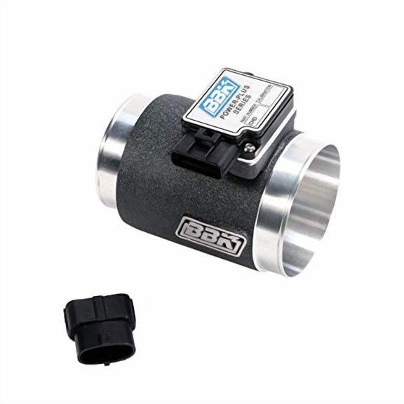 BBK Performance 8004 76mm Mass Air Meter Black Cold Air 24# Calibration Fits select: 1986-1993 FORD MUSTANG