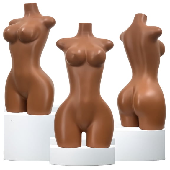 BBL Curvy Plus Size Female Mannequin Torso, Full Body Display for Clothing Store,Tailor Shop Realistic Curves for Fashion Design(BPL01C)