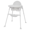 thumbnail image 1 of Babideal Lightweight Baby High Chair with Tray & Harness – White, Portable Easy-Clean Feeding Chair, 1 of 12