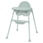 Babideal Lightweight Baby High Chair with Tray & Harness   Soft Sage, Portable Easy-Clean Feeding Chair