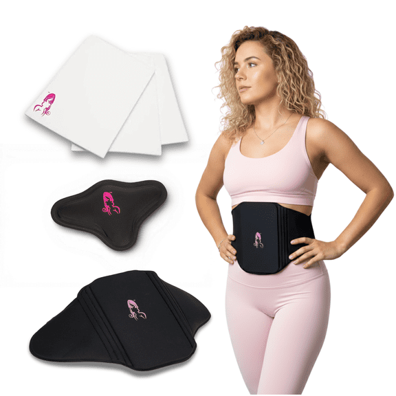 Bombshell Booty Pillow liposuction bbl post surgery kit, Breathable Support Kit with 3 Pack Lipo Foam, Abdominal Tablet, BBL Lipo Lumbar Board, Female Urinal, Black, One Size, 6 Count