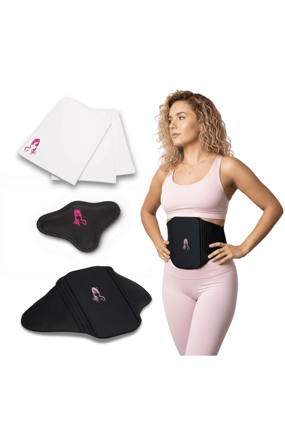 liposuction bbl post surgery kit, Breathable Support Kit with 3 Pack Lipo Foam, Abdominal Tablet, BBL Lipo Lumbar Board, Female Urinal, Black, One Size, 6 Count