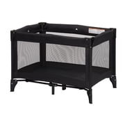 Babideal Portable Playpen for Babies with Mesh Sides and Padded Mat, Baby Essentials, Licorice Root Black