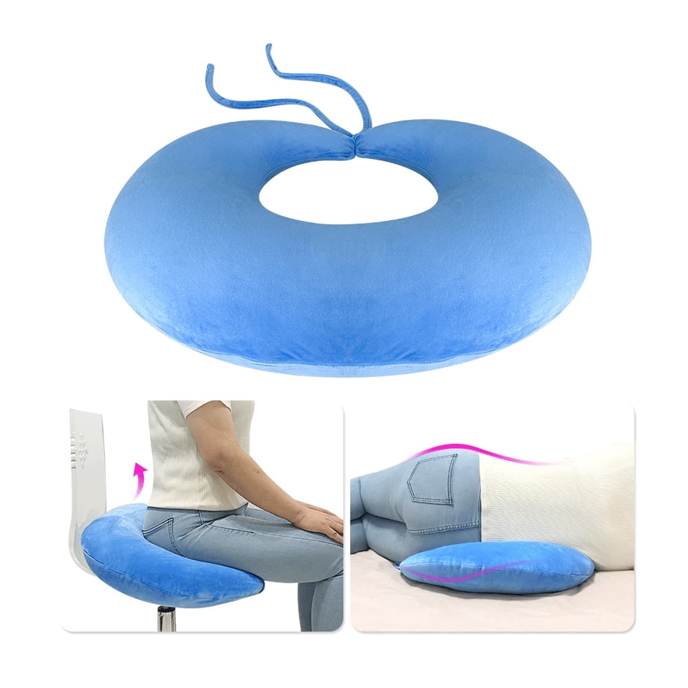 BBL Pillow After Surgery - Brazilian Butt Lift Pillow for Sitting, Sleeping, and Driving (Blue)